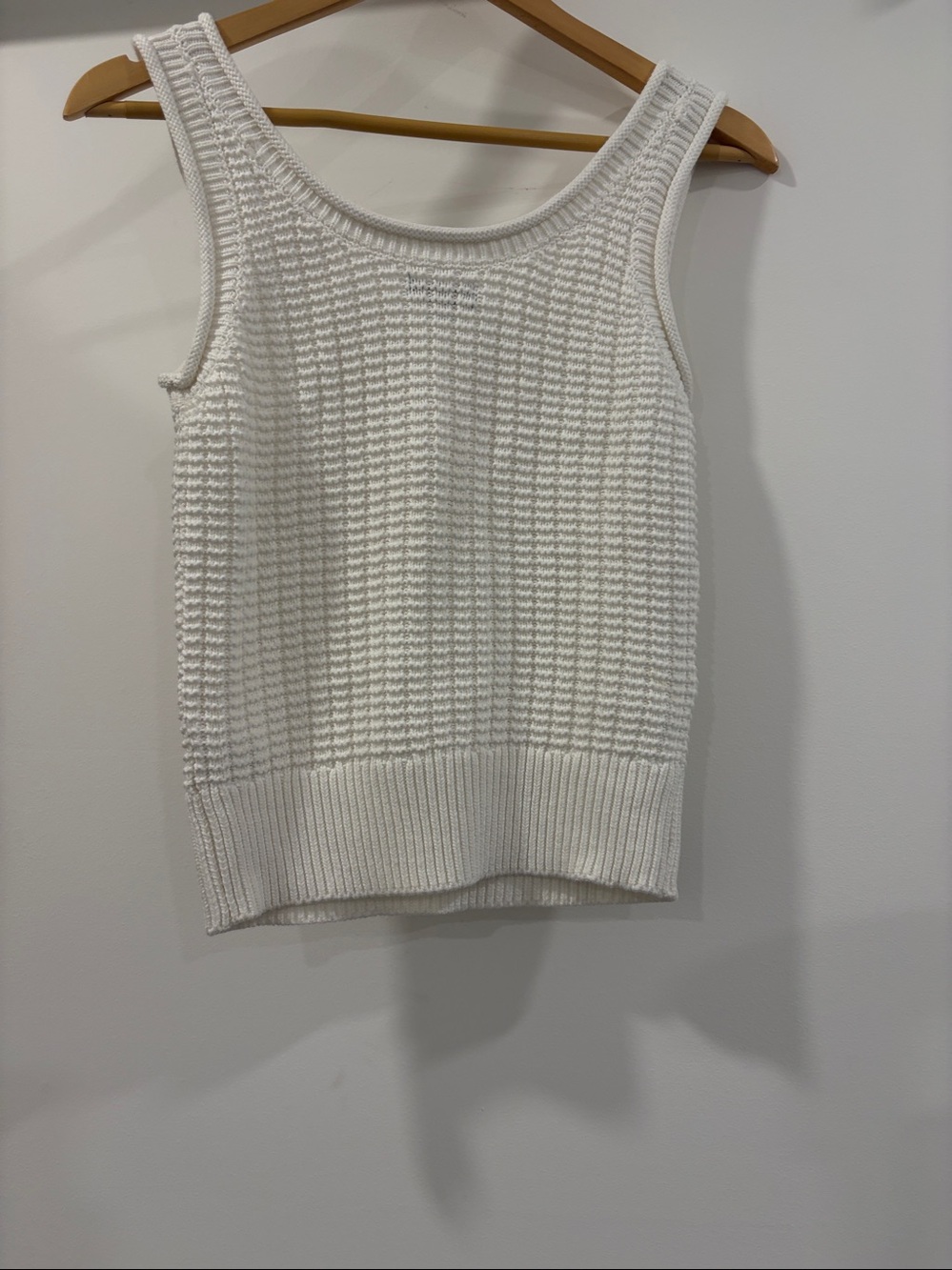 Quince  Organic Cotton Waffle Cropped Sweater - Picture 4 of 4
